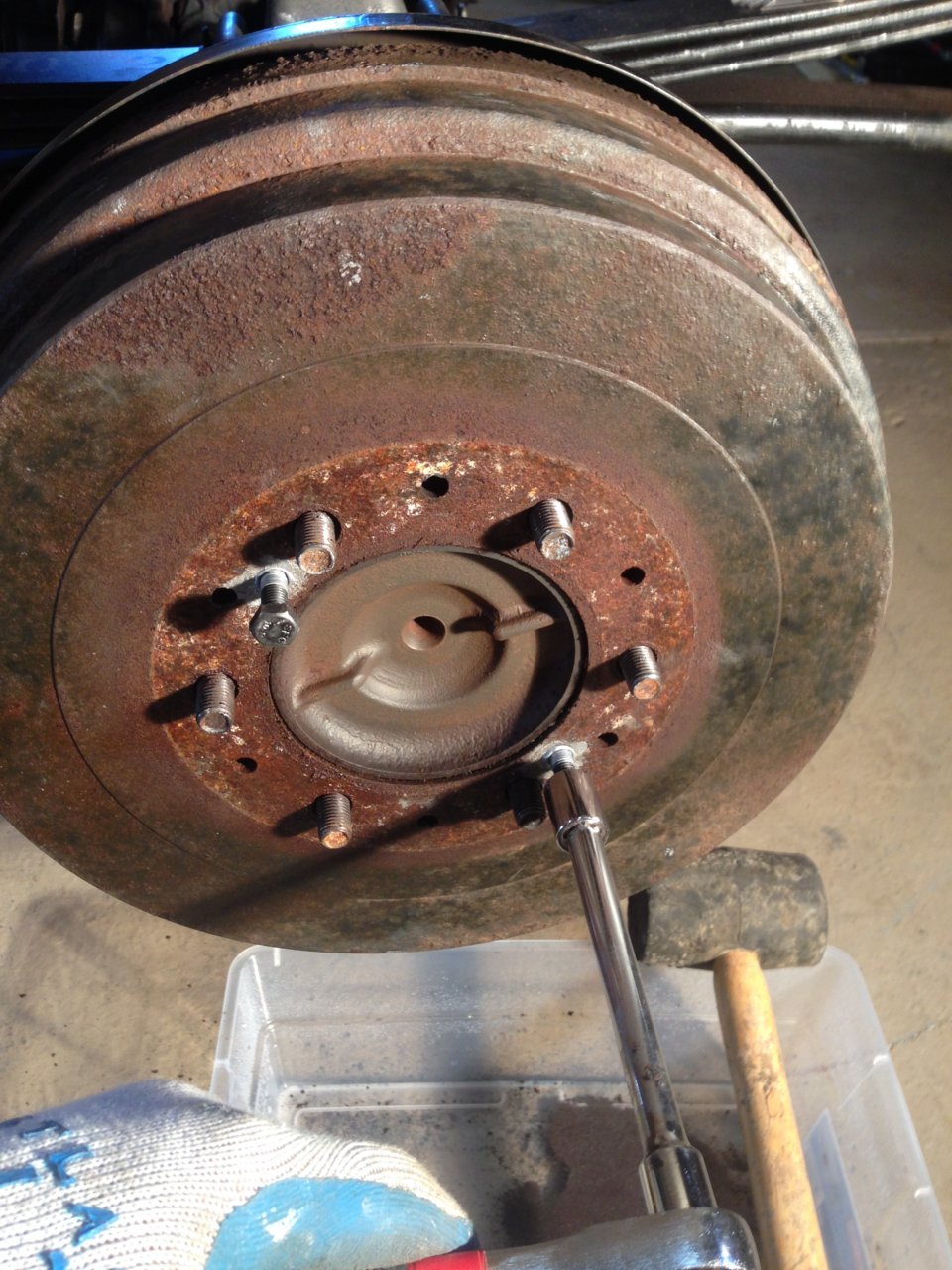 What Size Bolt To Remove Brake Drum  