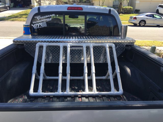 pvc truck bed bike rack