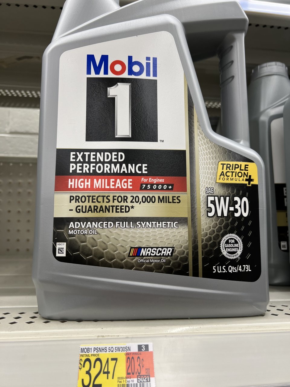 Mobil 1 deals 5w20 high mileage