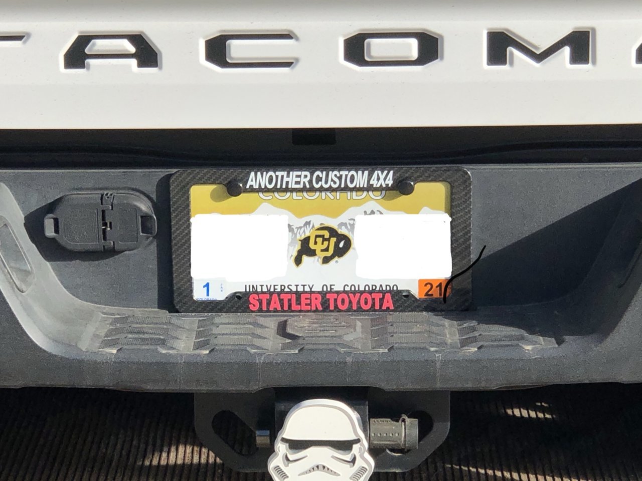 Stormtrooper license deals plate frame