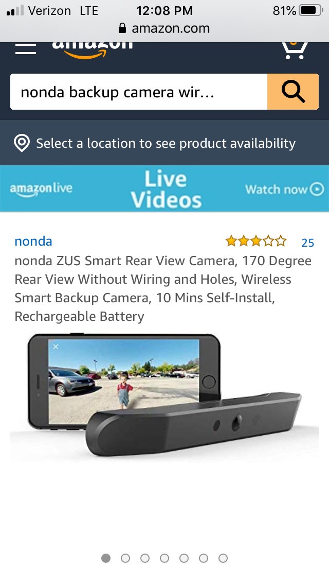 ZUS Smart Wireless Backup Camera