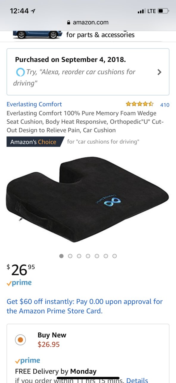 Buy Car Seat Cushion for Long & Comfortable Drive - Orthopedic U-Cut Out Wedge  Cushion – Fovera