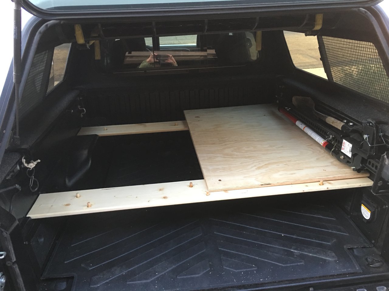 Build a shortbed deck that extends from 4’ to a 6.5’ platform bed in a ...