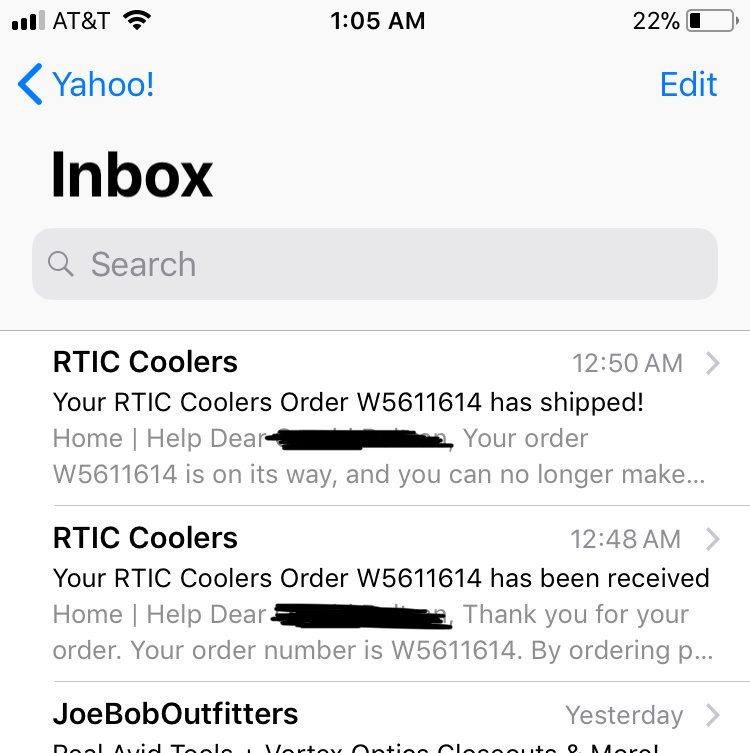 rtic shipping code