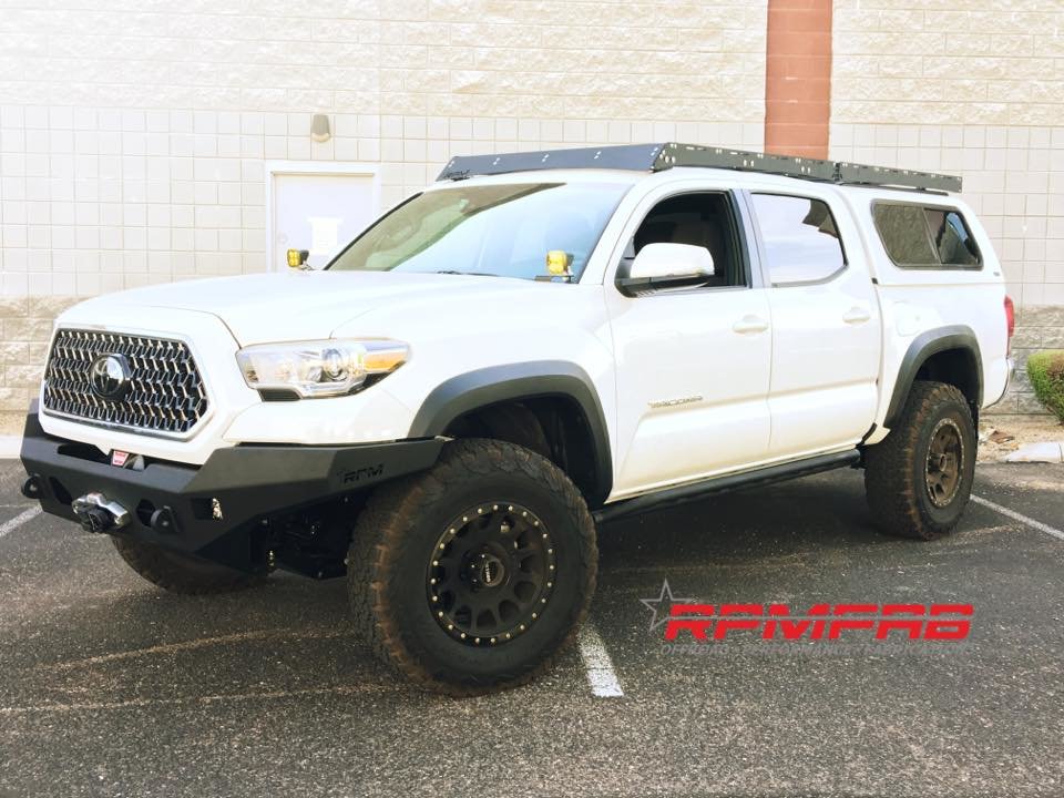 Newest install picts of RPMFABs 2018 Tacoma Front bumper and Roof Rack ...