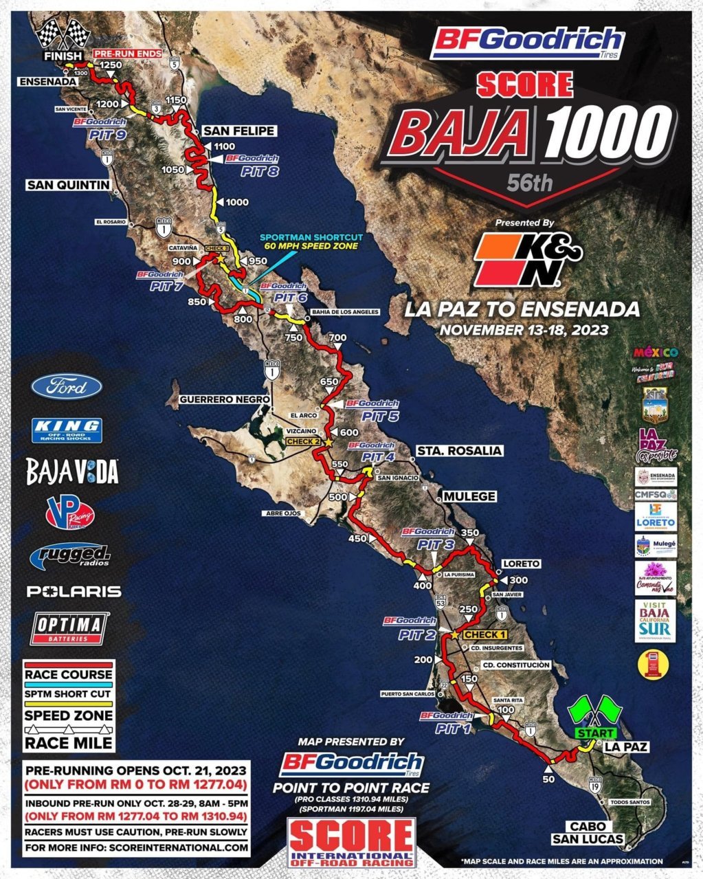 Baja 1000 Map 2024 Mil Lauree