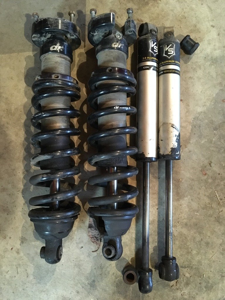 Icon front coilovers and rear shocks for 0104 World