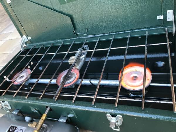 FS: Coleman 428 Dual Fuel 3-Burner Stove (model #: 428-700