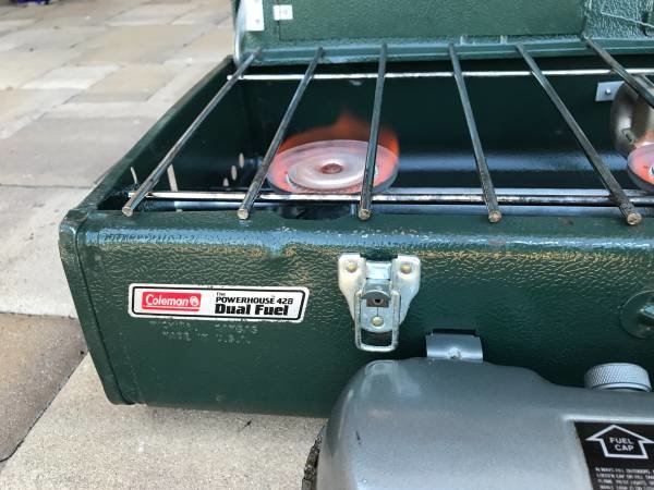 FS: Coleman 428 Dual Fuel 3-Burner Stove (model #: 428-700