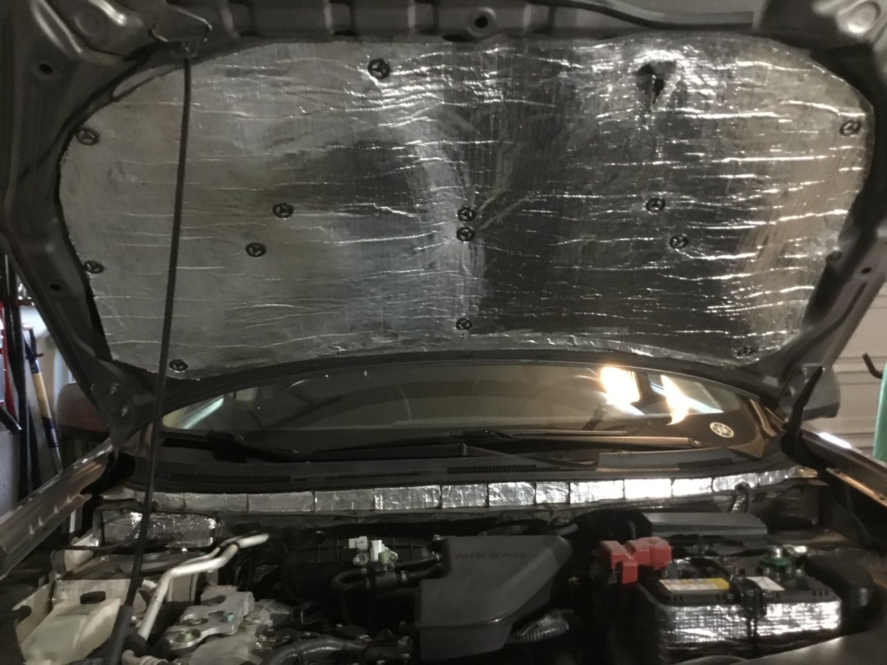 Under The Hood Literally Underneath The Hood Sound Deadening Tacoma World