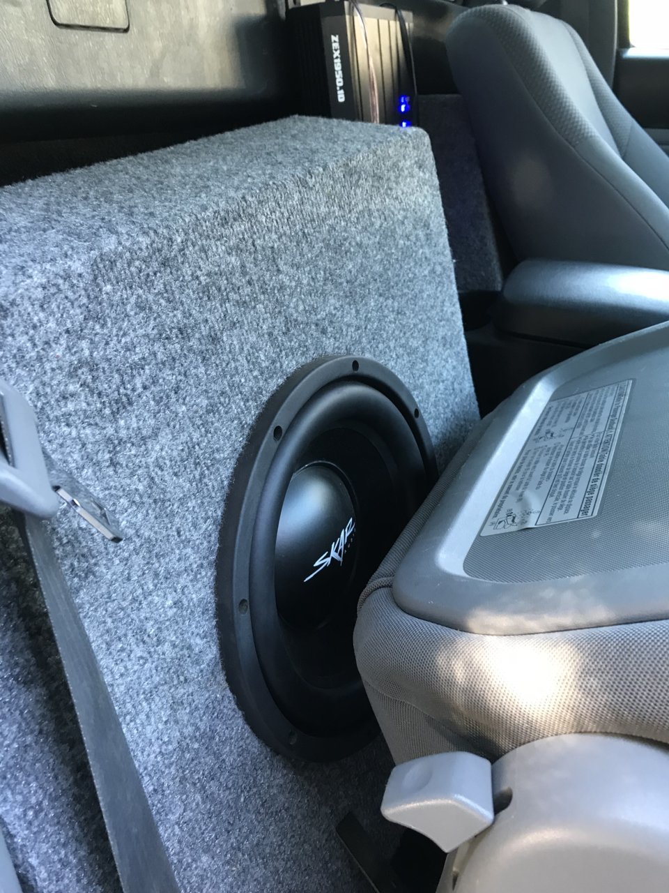 Compatible with 2005-2015 Toyota Tacoma Double Cab Truck Alpine Type S S-W10D2 Dual 10 Rhino Coated Sub Box Enclosure Final 2 Ohm 