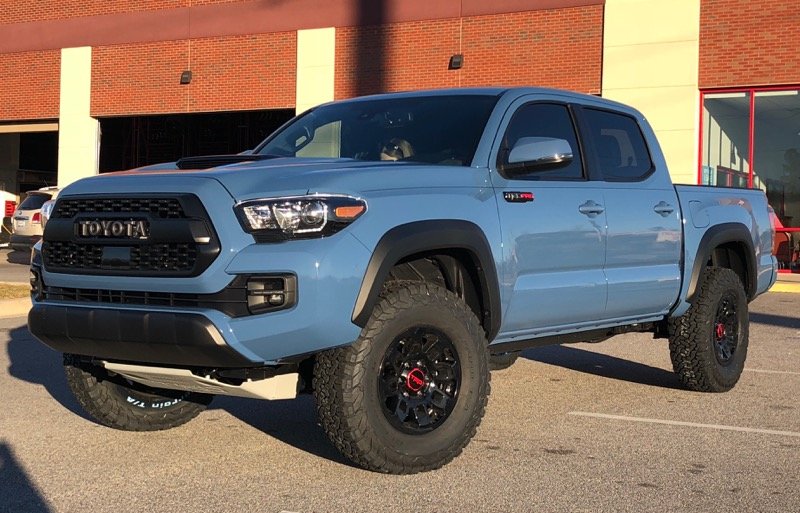 Grey Blue Toyota Tacoma