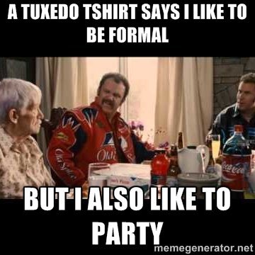 Tuxedo shop shirt meme