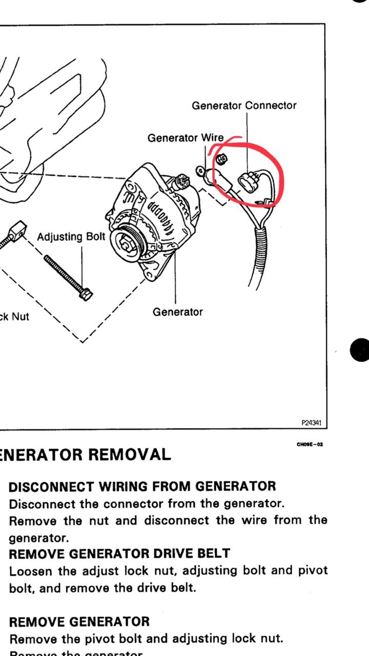 toyota alternator wiring diagram