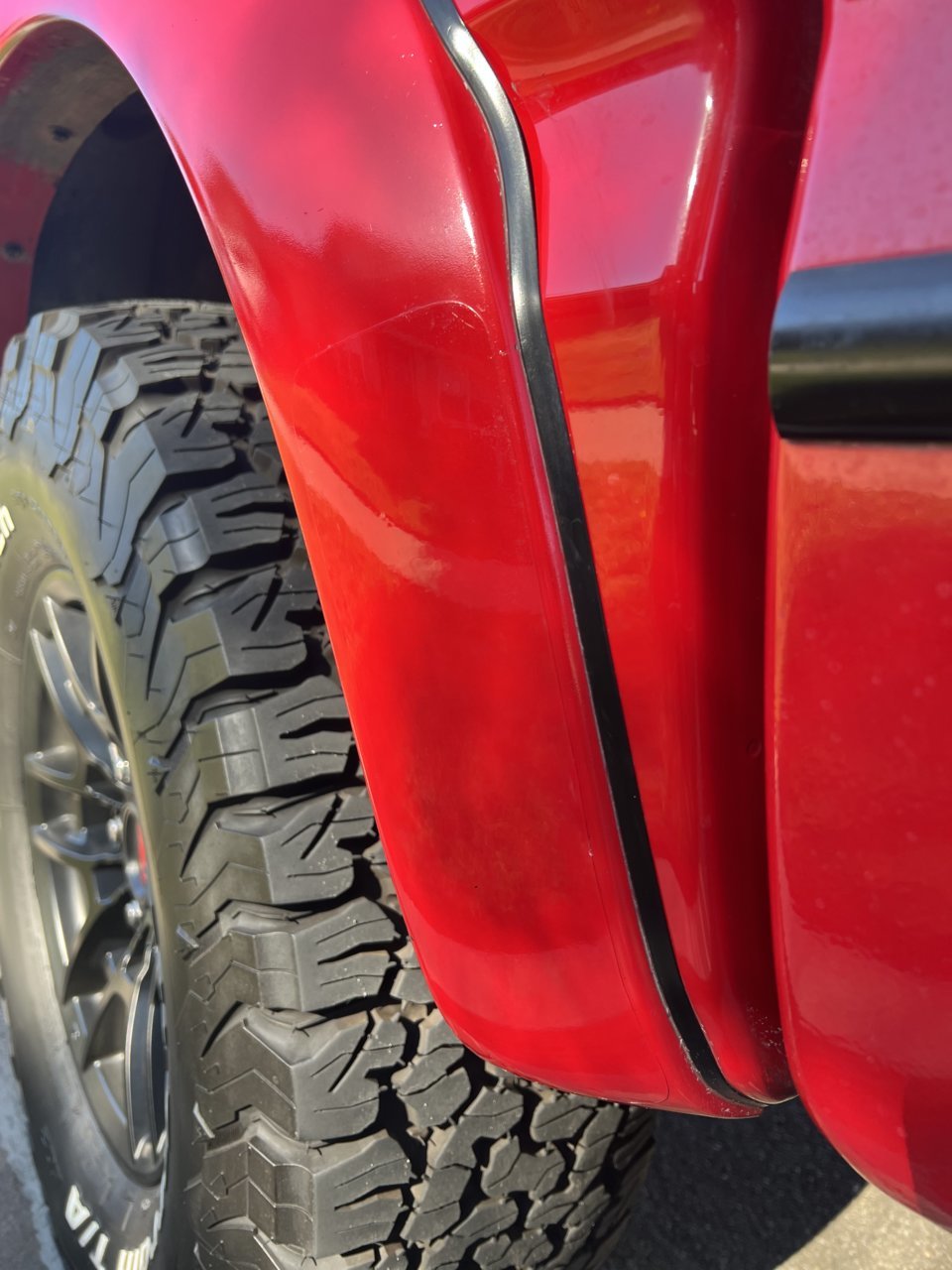 Removing Crusty Fender Flare Protectors