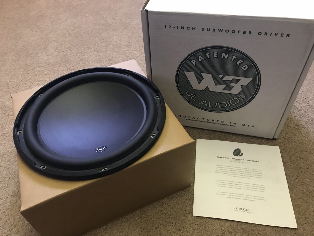 JL Audio W3 12” Sub World