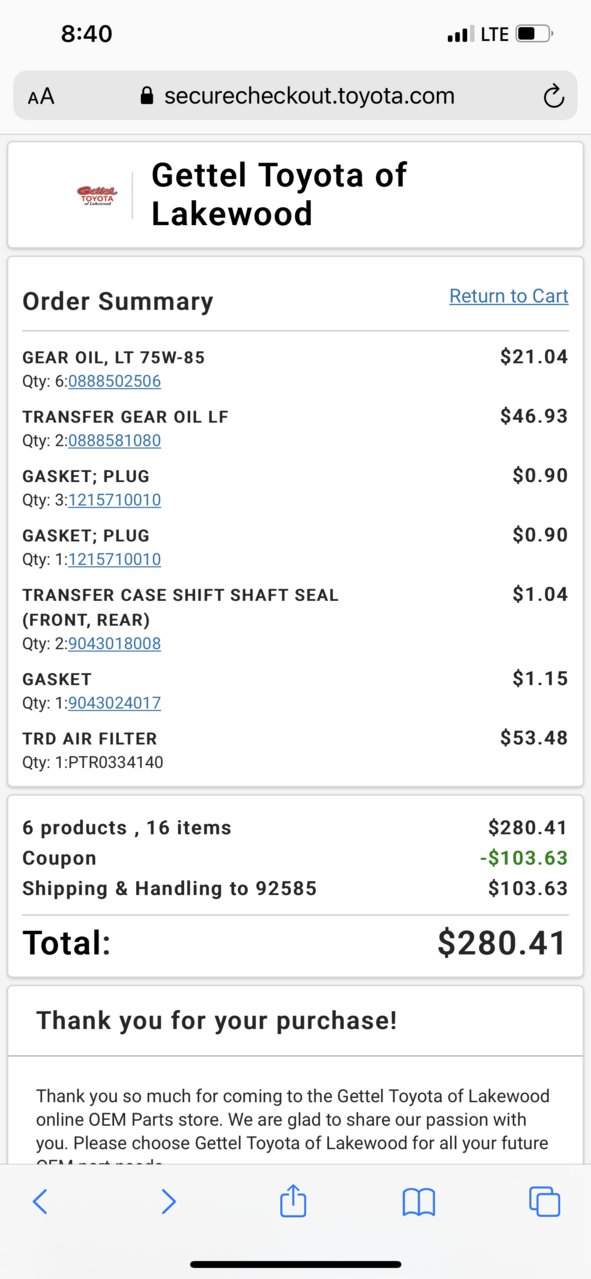 Gear Oil for the 3rd Gen - GL 4 vs GL 5 / Differentials, Transfer and MT, 3rd Generation Tacoma Forum