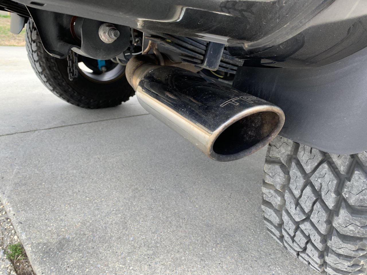 Welded Trd exhaust tip. | Tacoma World