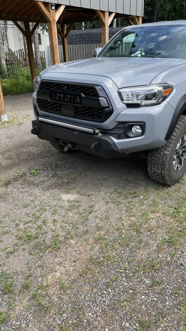 Warn semi hidden winch mount | Tacoma World