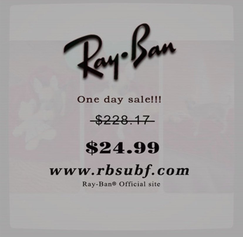 Ray ban one day best sale sale 24.99