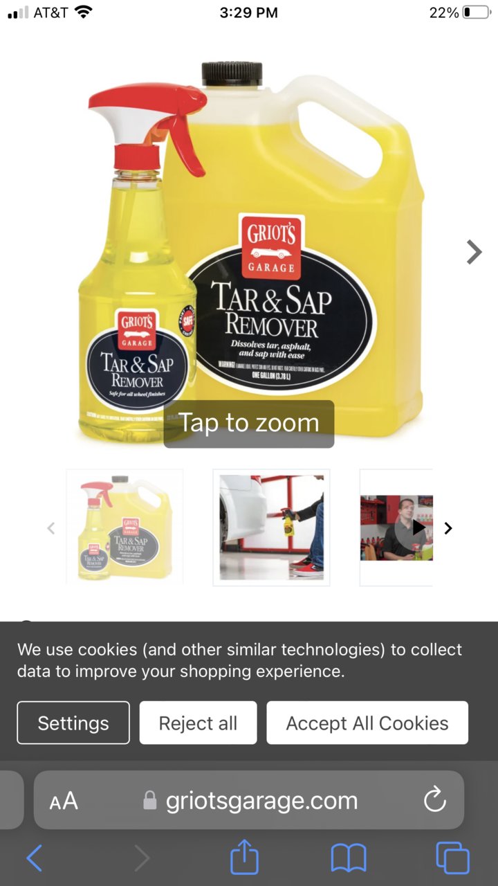 Sap Zap Tree Sap Remover