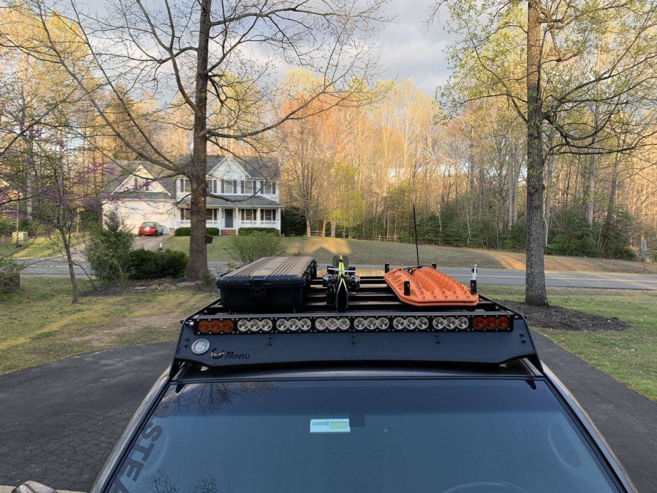 prinsu roof rack 4runner light bar