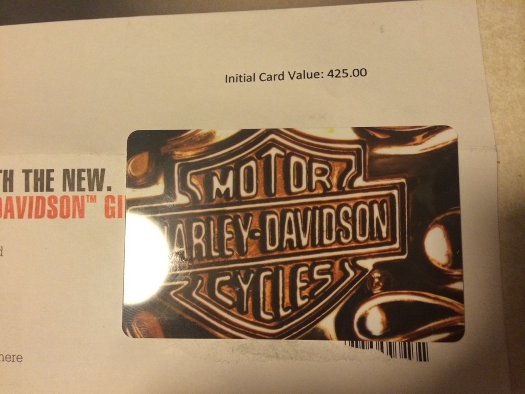 Harley Davidson gift card for sale or trade | Tacoma World