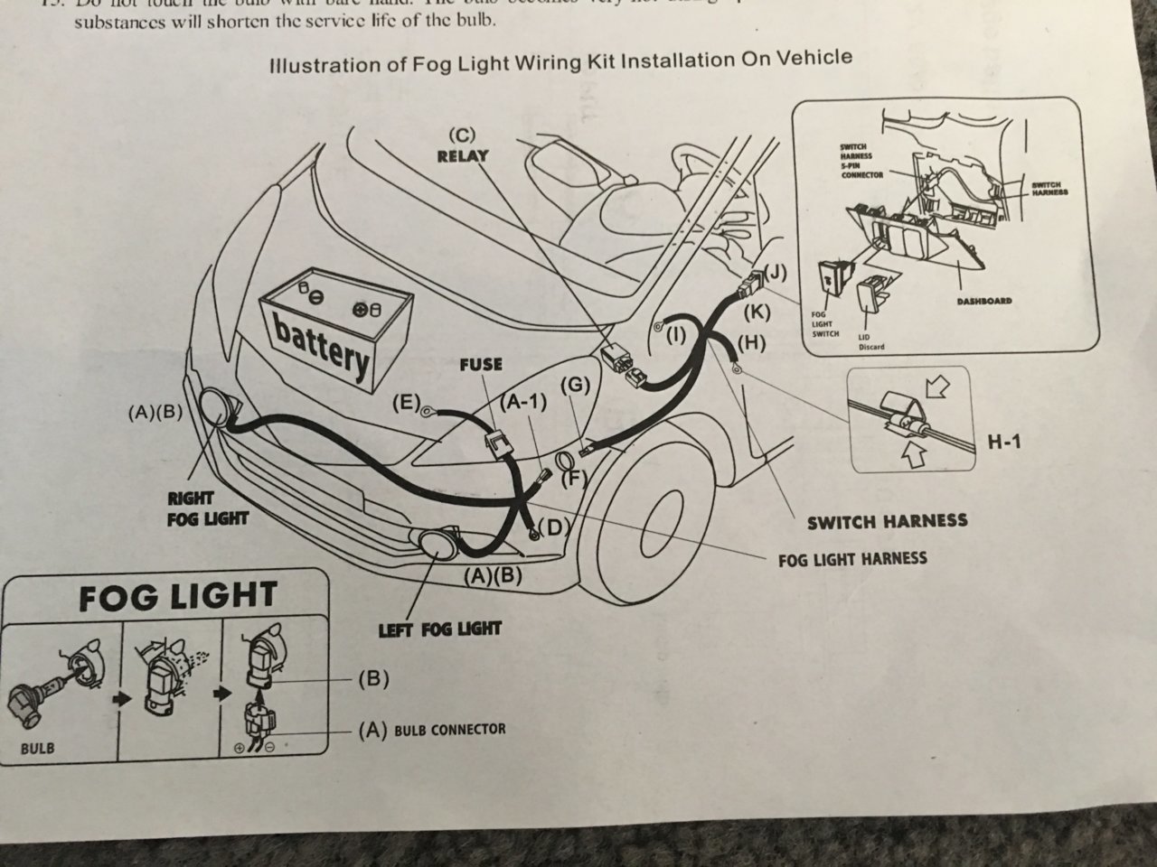 Fog Light Wiring Diagram Toyota