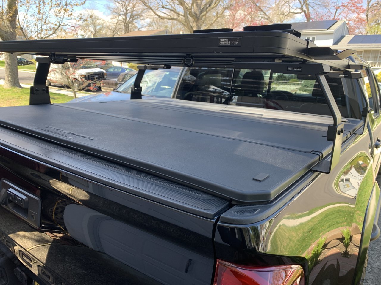 Selling oem tonneau cover and side steps and bed rack for tonneau cover