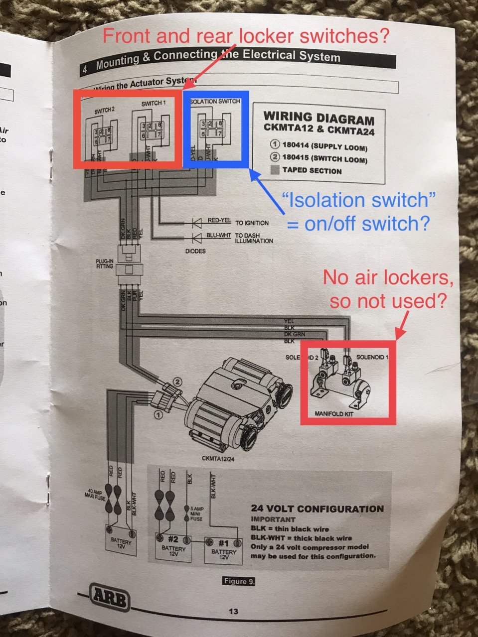 Assistance wiring up ARB twin compressor World