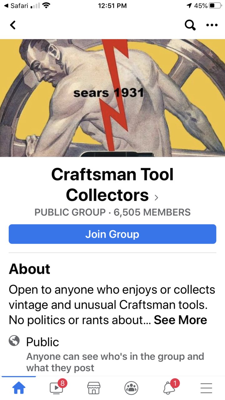 Craftsman Tool Collectors