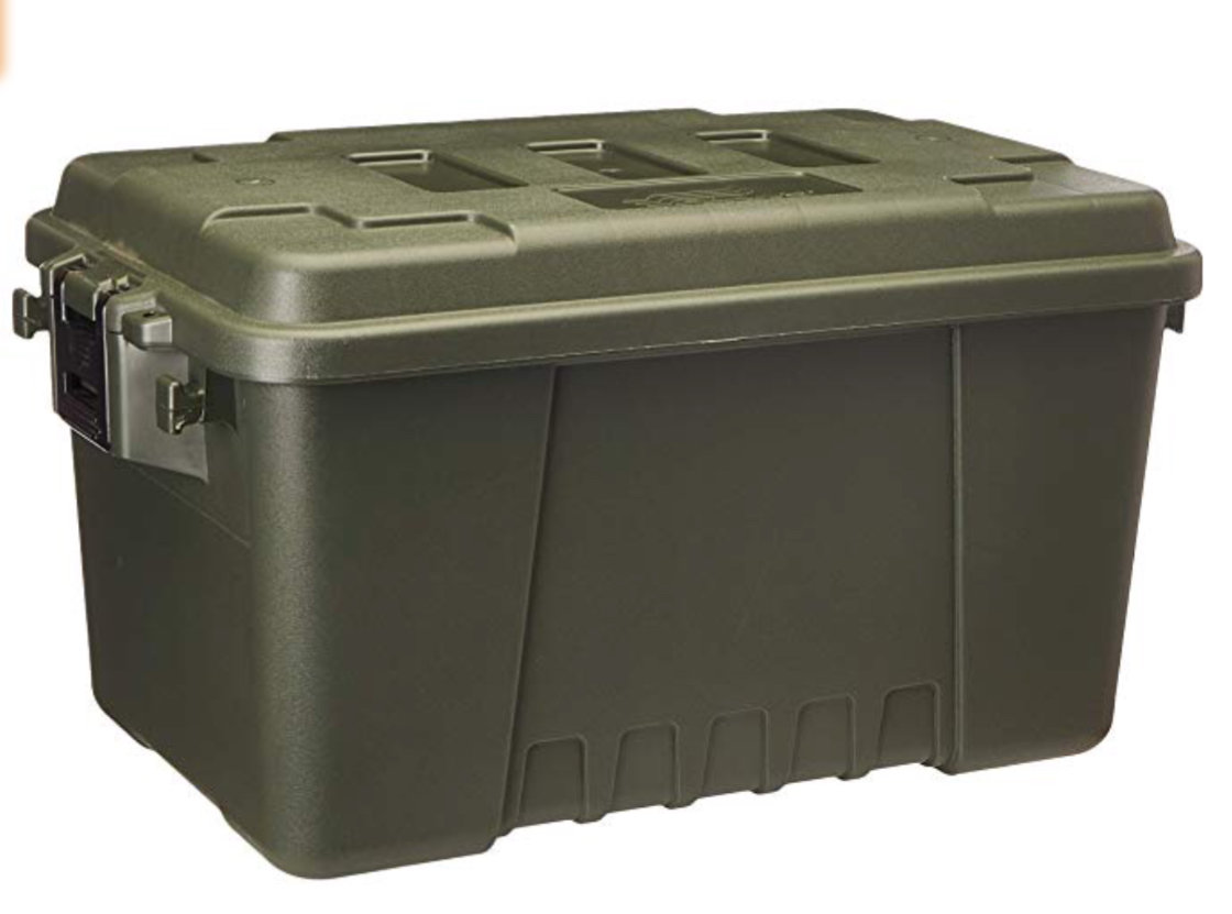 Plano Sportsman's Trunk, Smoke, 17-Gallon Lockable Storage Box