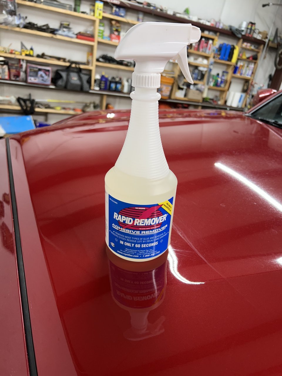  Rapid Remover Adhesive Remover for Vinyl Wraps Graphics Decals  Stripes 32oz Sprayer : Automotive