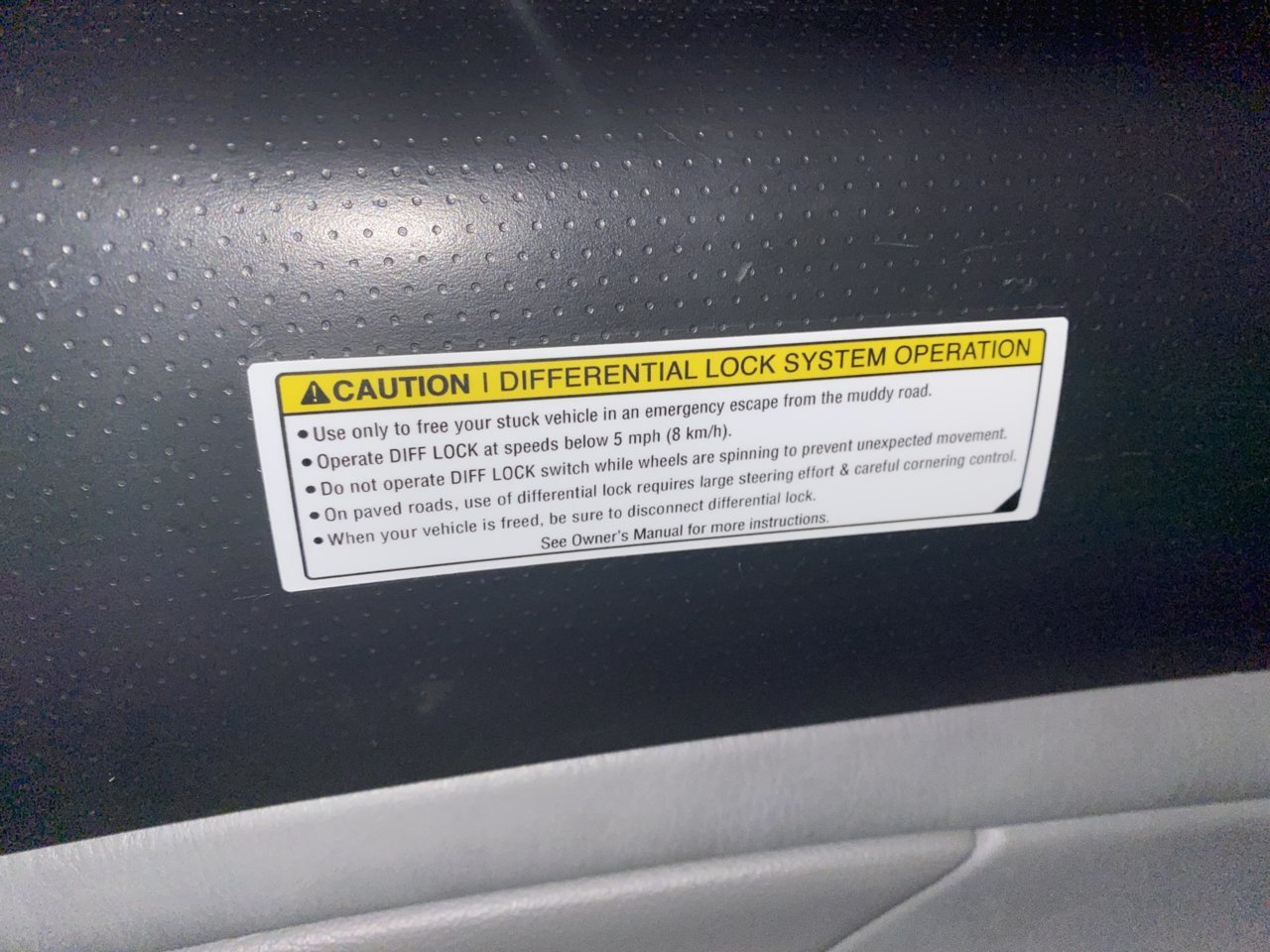 Rear Diff Lock Sticker | Tacoma World