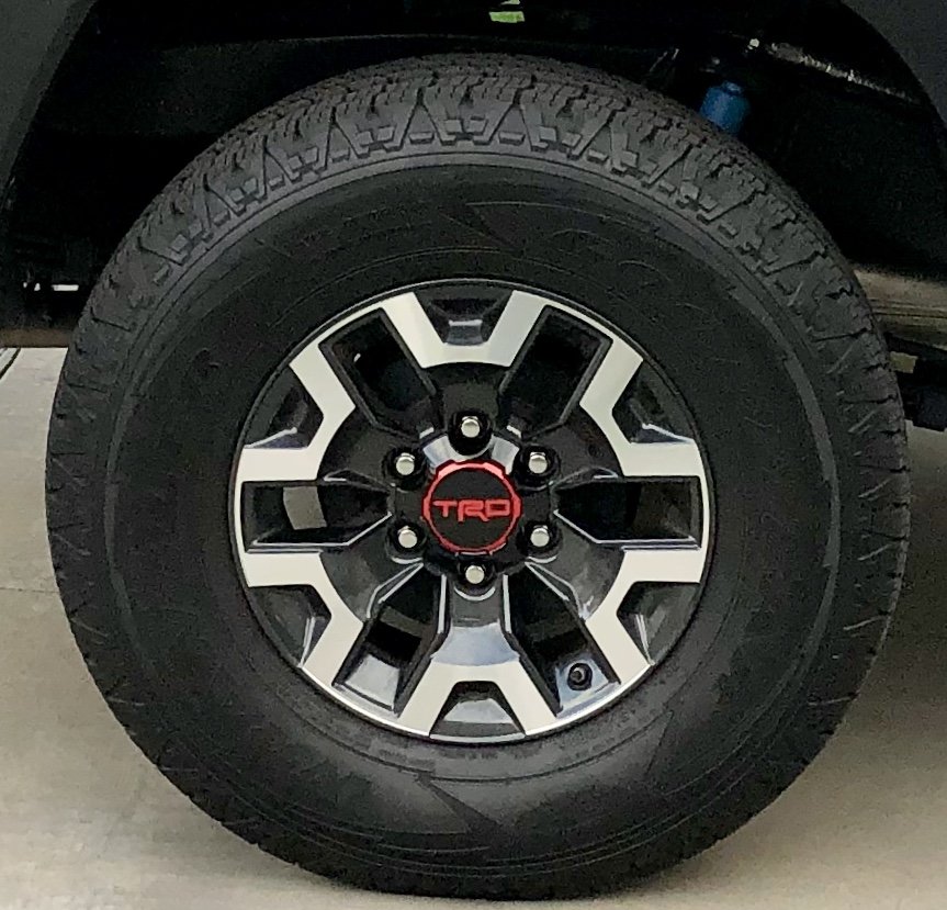 TRD Pro Center Caps on TRD Off Road Rims? World