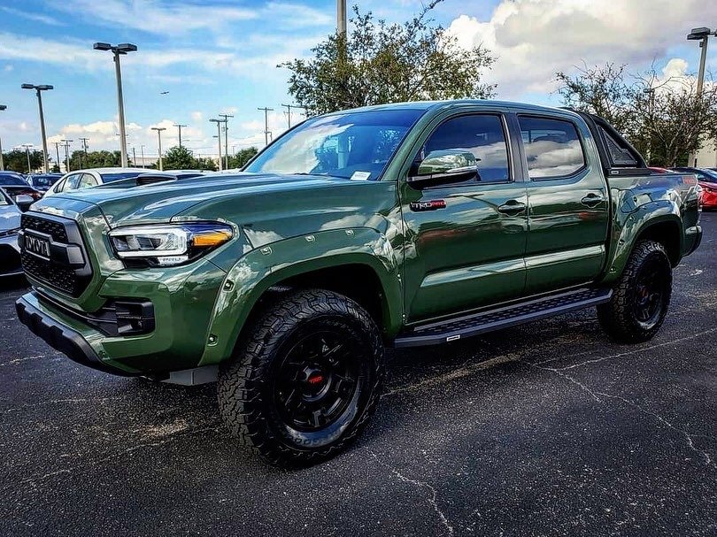 Green Toyota Tacoma Trd Pro