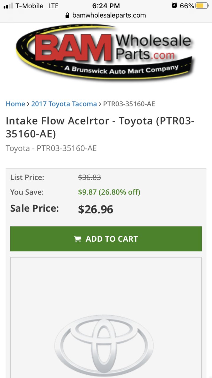 Intake flow accelerator