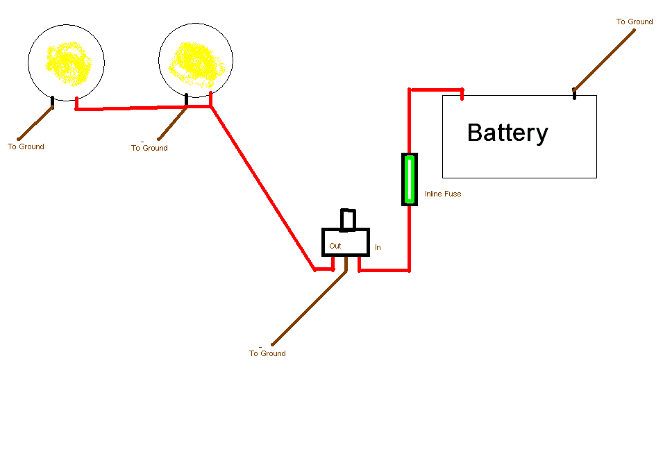 Wiring Bumper Mounted Led S And A, Led Light Bar Wiring Diagram No Relay
