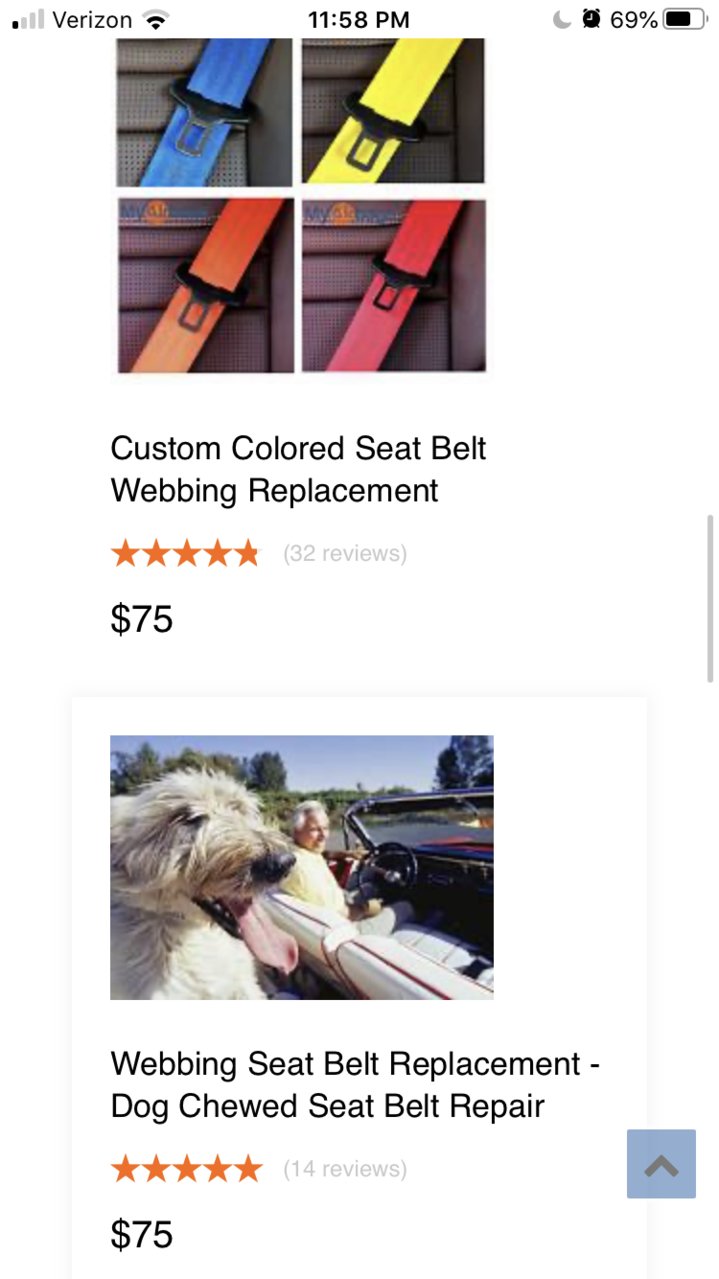 Seat Belt Repair & Anchor Pretensioner Fix