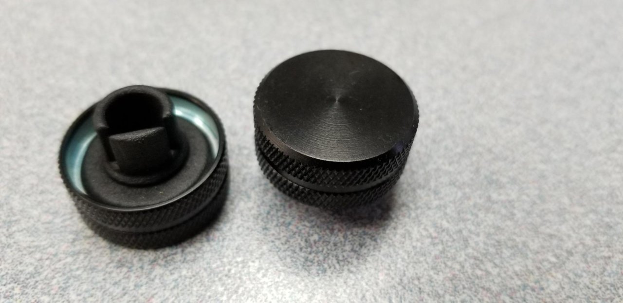 Replacement Radio Knobs for 2016-2019 and 2020 trucks, Knurled