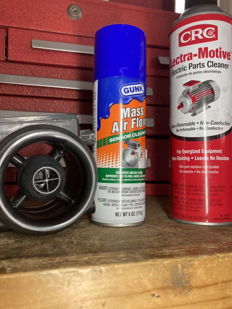 Mass air flow cleaner vs electric parts cleaner
