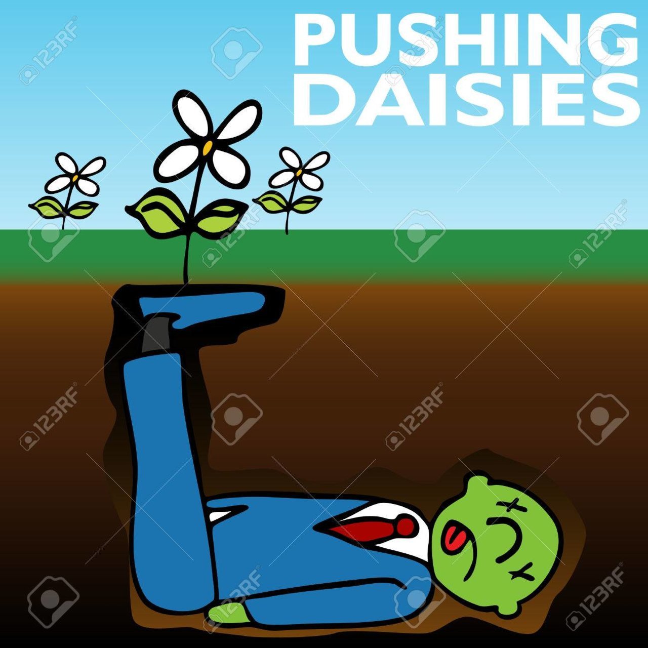 8032315-an-image-representing-pushing-up-daisies-.jpg