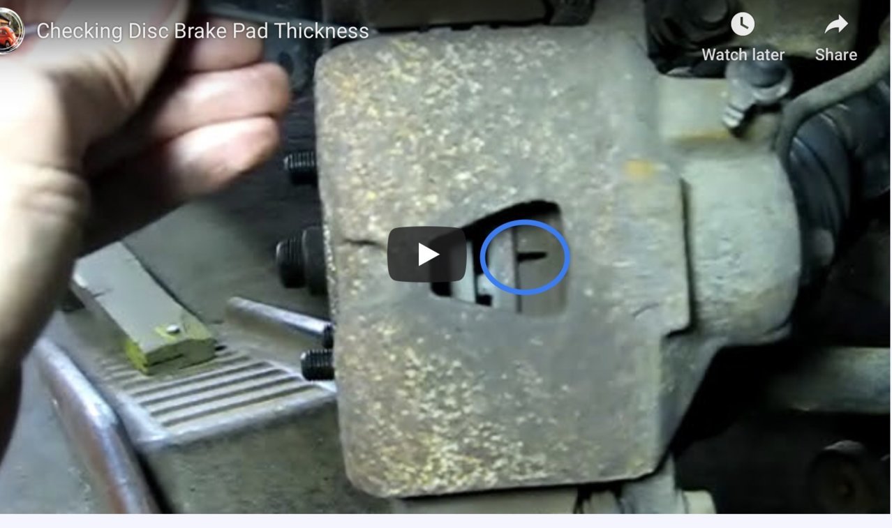How to check the thickness of brake pads