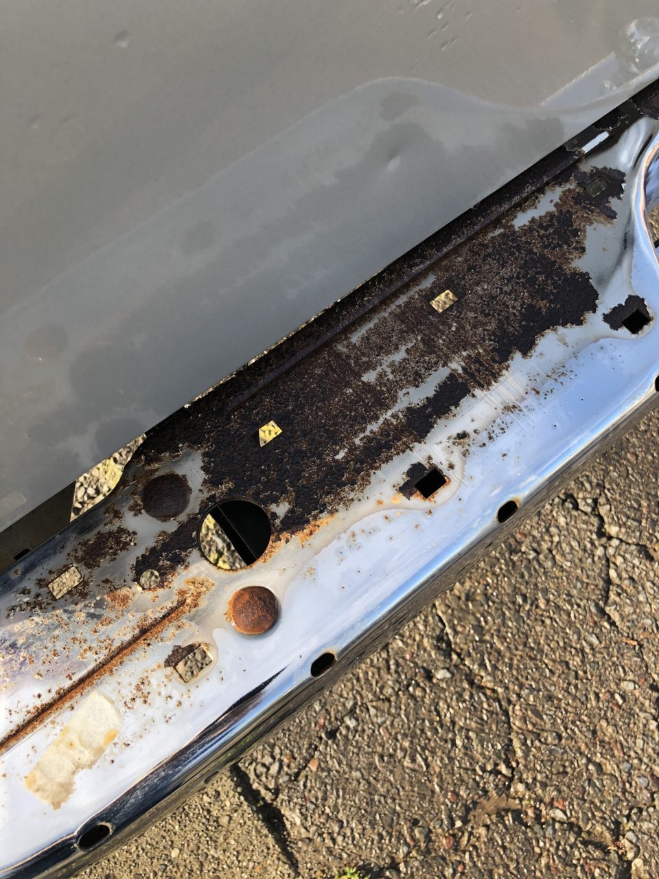 Hidden rust in the rear bumper for my 2000 Tacoma | Tacoma World