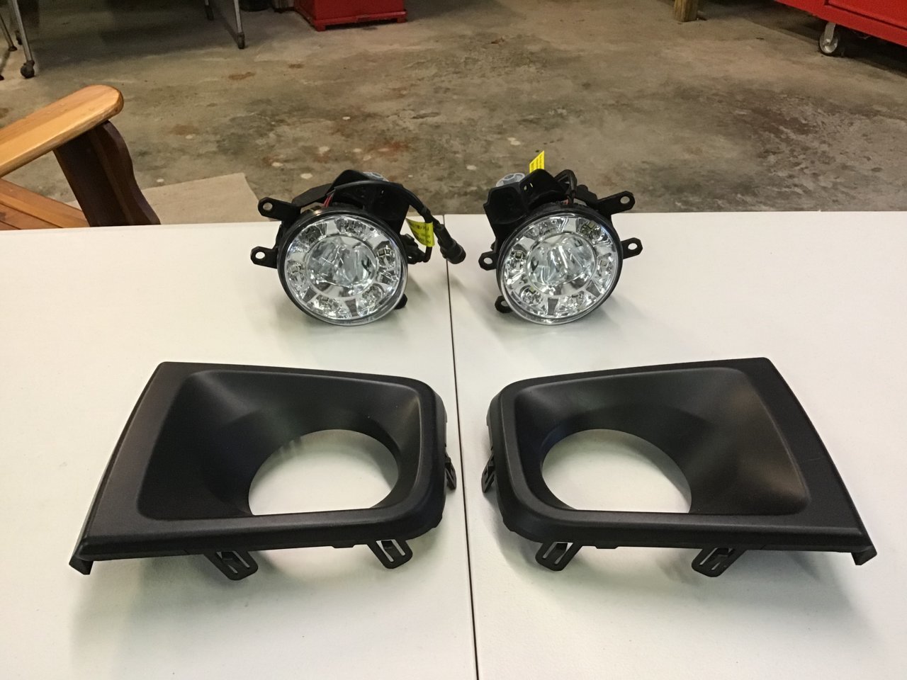 LED Fog lights with DRL and Factory Bezels | Tacoma World