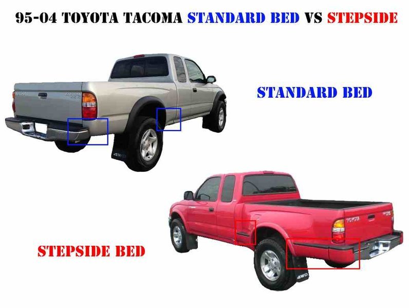 Painted 040 Super White Rear Step Bumper Full Assy For 1995-2004 Tacoma ...