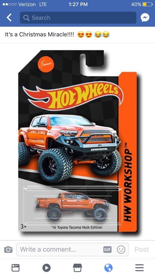 hot wheels toyota tacoma