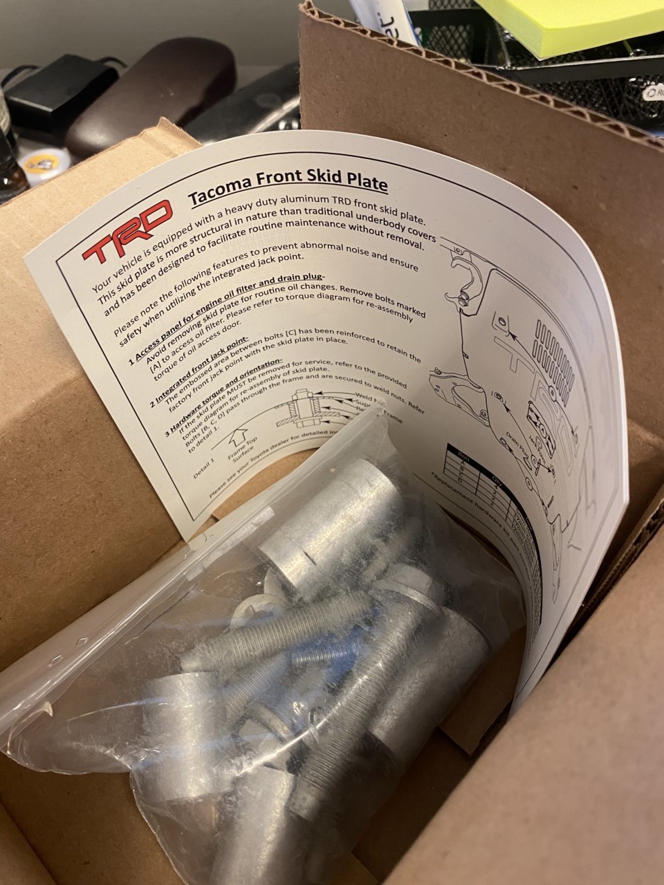 TRD Pro Skid Plate Hardware NIB | Tacoma World