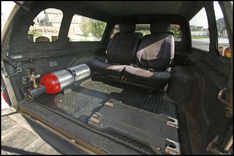 truck bed seats legal california