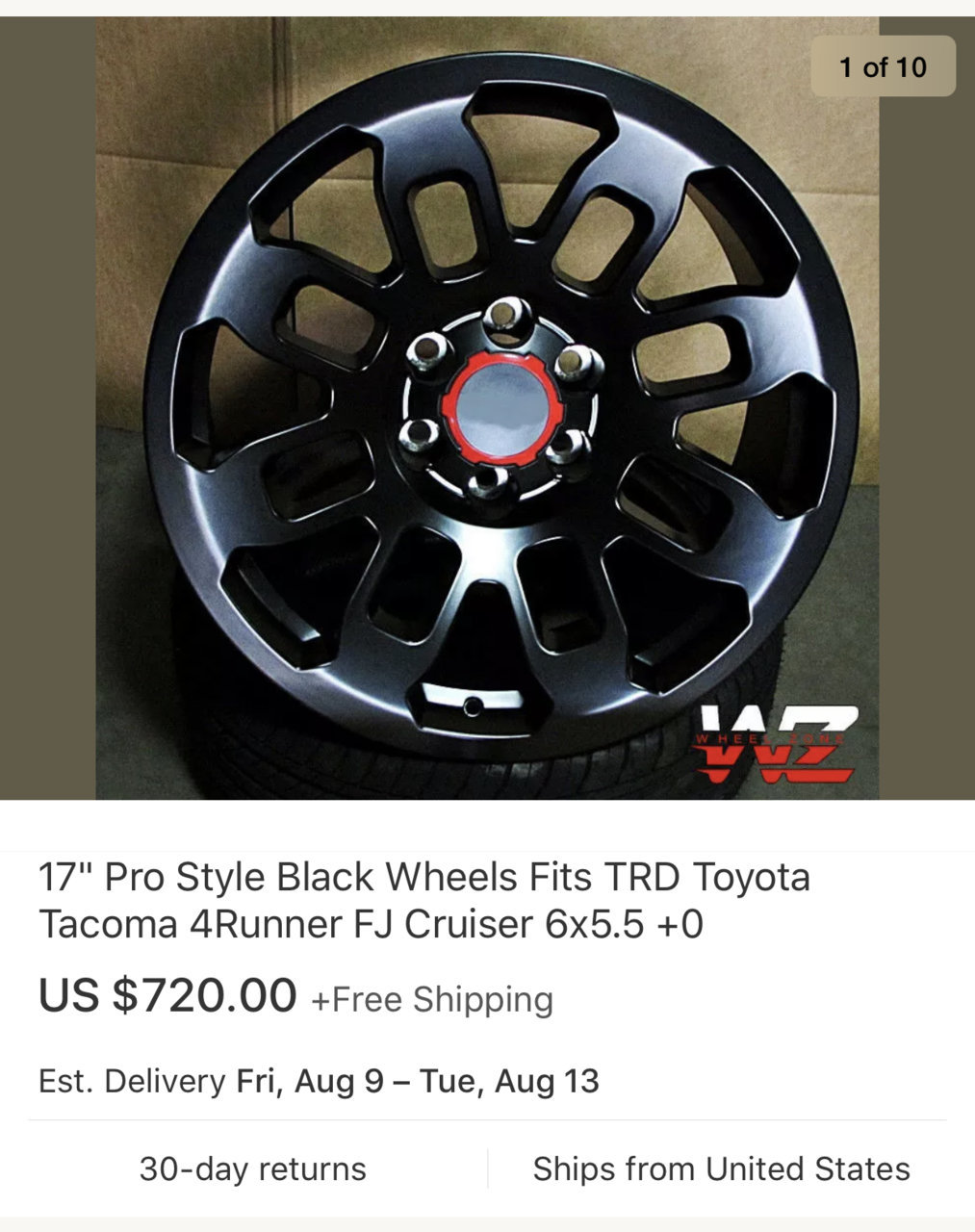 17 Knock Off Tacoma Trd Pro Wheels On Ebay Tacoma World